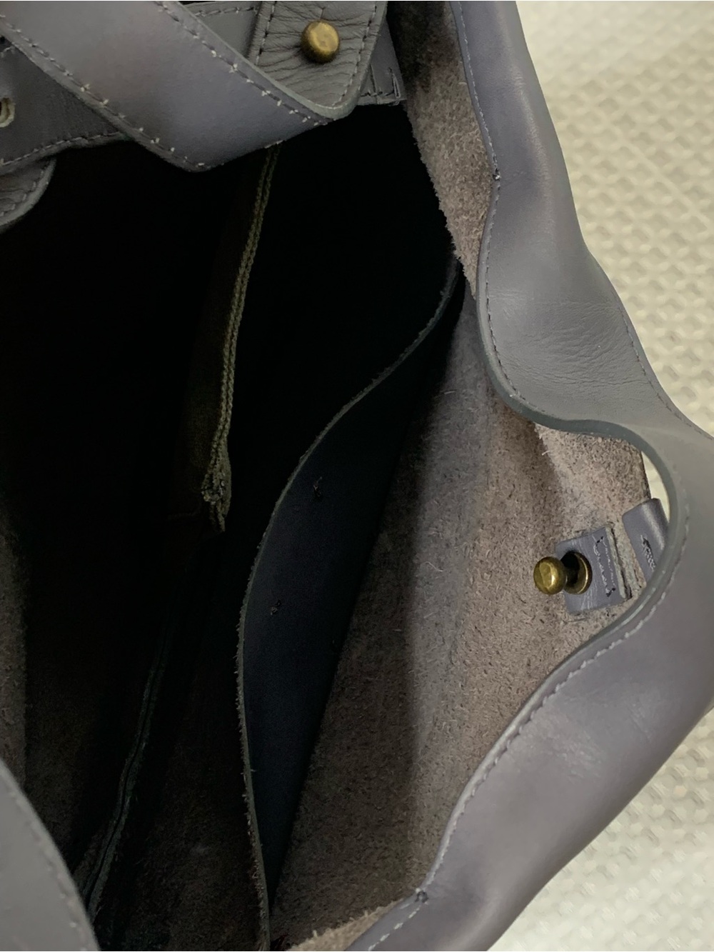 Jo Grey Leather hobo shoulder/ crossbody bag - Picture 6 of 15